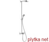 27103000  Raindance Showerpipe 180, верхний душ с однорычажным cмесителем EcoSmart для ванны, держатель 350 мм, ½’